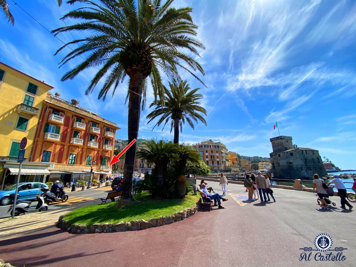 Ferienwohnung Al Castello-Vista Mare -Romantico E Centrale A 20 Metri Dal Mare-Toll Parking At 15 Euro Per Day To Be Booked In Advance -Subject To Availability Rapallo Exterior foto